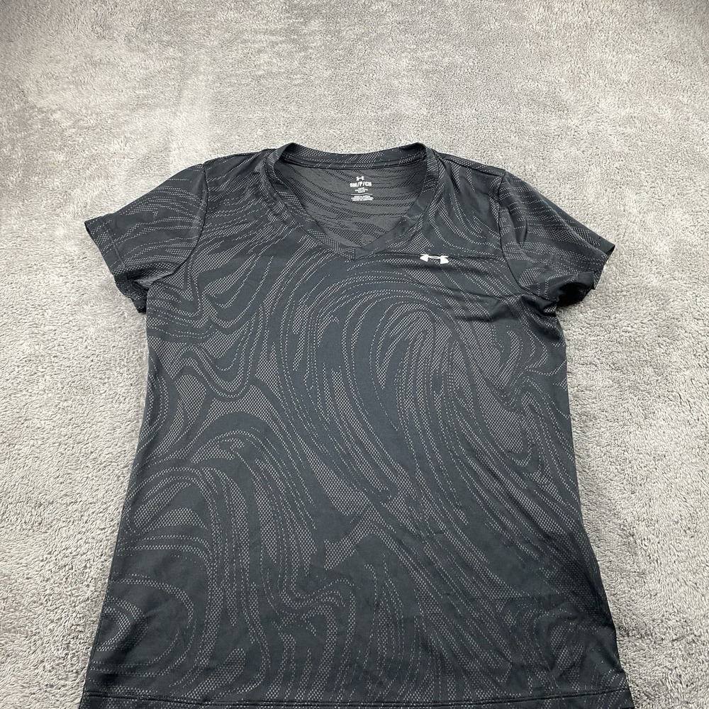Under Armour Loose Athletic T-Shirt‎ Womens Small Black Short Sleeve